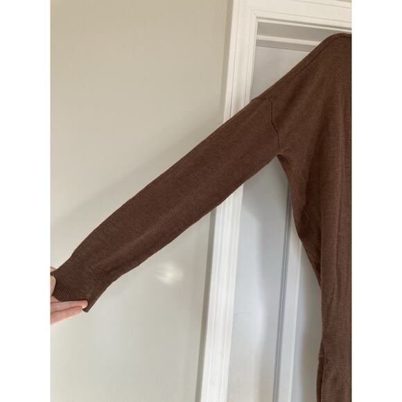 Free People Free-est Hollis Sweater Midi Dress Size Medium Carafe Cotton Linen - Picture 8 of 13